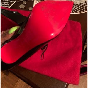 Christian Lounoutin so kate 120 Patent leather pumps only wear once size 41